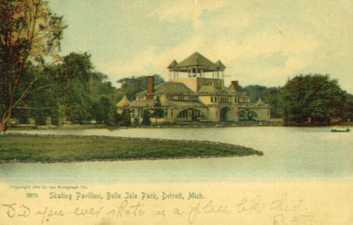 Belle Isle Skating Pavilion - Old Photo